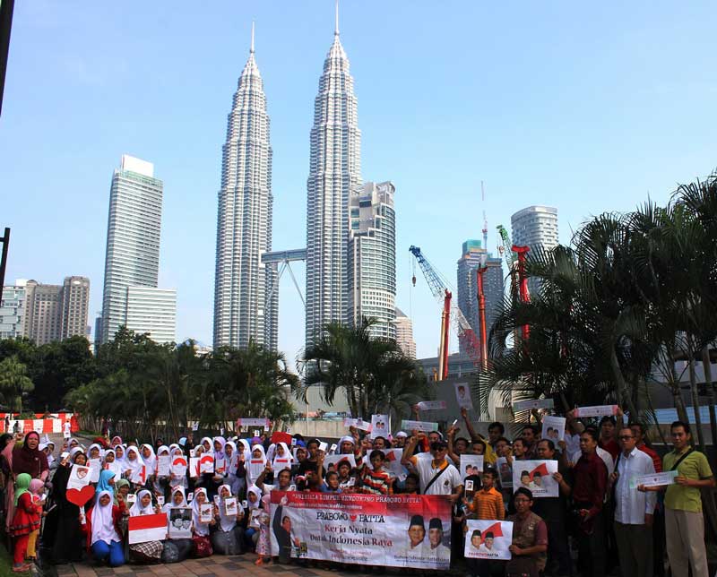 WNI di Enam Negeri di Malaysia Dukung Prabowo-Hatta