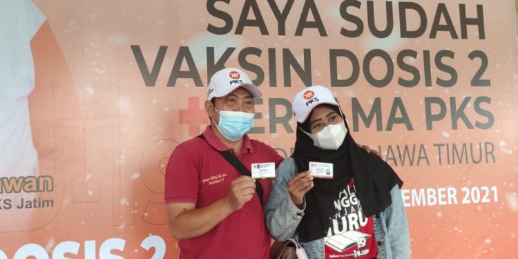 Gelar Vaksin Dosis 2, PKS Jatim Ajak Masyarakat Berbagai Kalangan