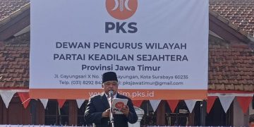 Upacara Peringatan HUT ke 77 RI, PKS Jatim Ajak Generasi Milenial jadi Patriot Pelayan Rakyat