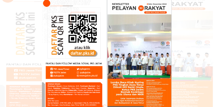 Newsletter Pelayan Rakyat PKS Jawa Timur edisi Desember 2022