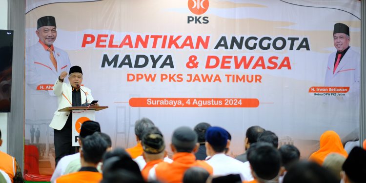 Pelantikan Anggota Madya dan Dewasa, Ketua PKS Jatim Minta Menangkan Khofifah-Emil di Pilgub