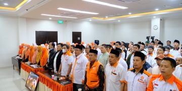 Ratusan Anggota Madya dan Dewasa PKS Jatim Dilatik, Ikrar Setia kepada Pancasila dan UUD Negara Republik Indonesia Tahun 1945.