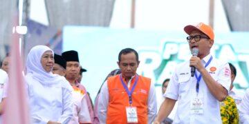 Kampanye Akbar Khofifah-Emil, Jurkamnas PKS, Amin AK Bakar Semangat Puluhan Ribu Pendukung, Ajak Coblos No 2