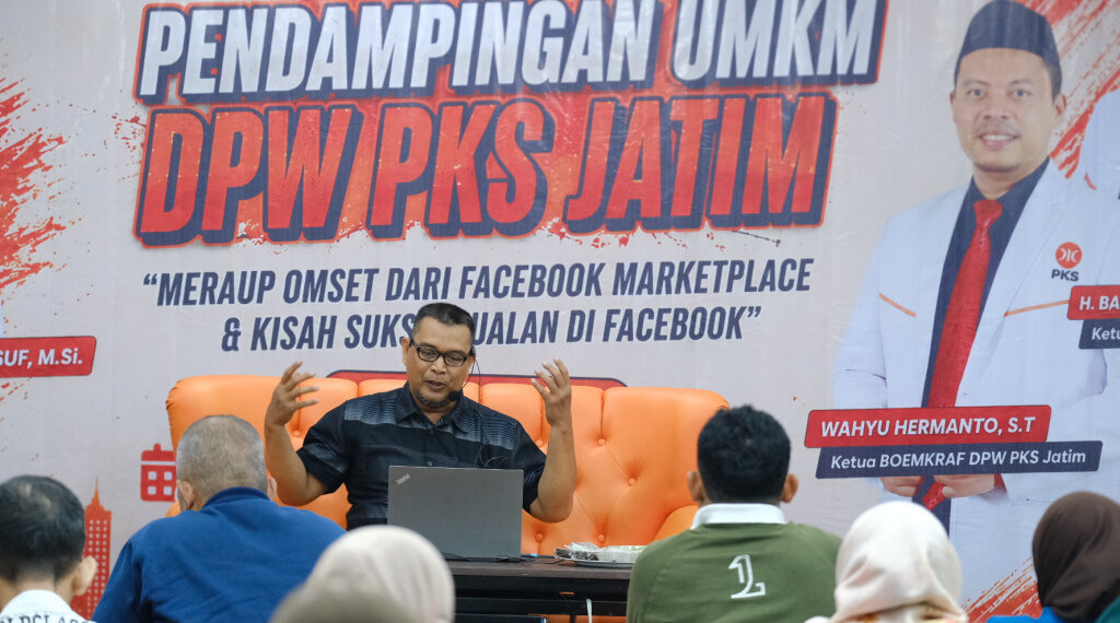 Ajarkan Strategi Raup Omzet dari Facebook Marketplace, PKS Jatim Dampingi UMKM Go Digital 