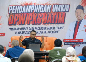 Ajarkan Strategi Raup Omzet dari Facebook Marketplace, PKS Jatim Dampingi UMKM Go Digital 