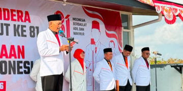 Upacara HUT RI di PKS Jatim, Bagus Tegaskan Setia kepada Pancasila dan Konstitusi