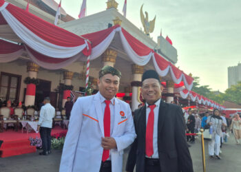 Hadiri Upacara HUT ke-81 RI di Grahadi, Syadid Apresiasi Atraksi Seni yang Gambarkan Keberagaman Jatim